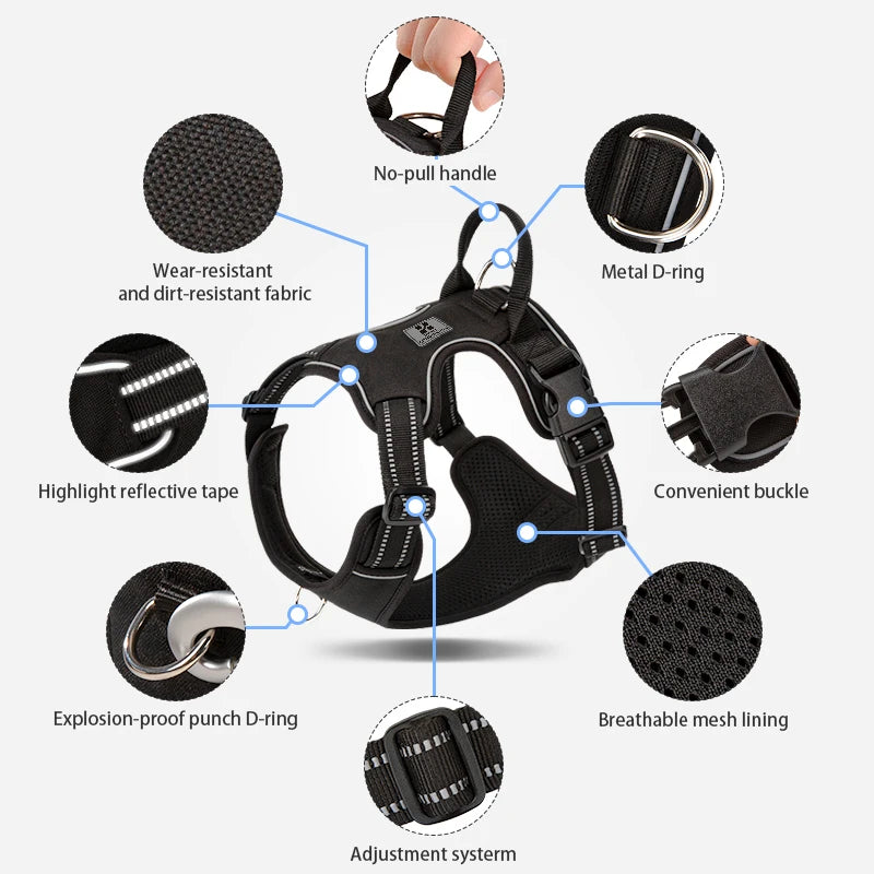 No-Pull Dog Harness with Handle