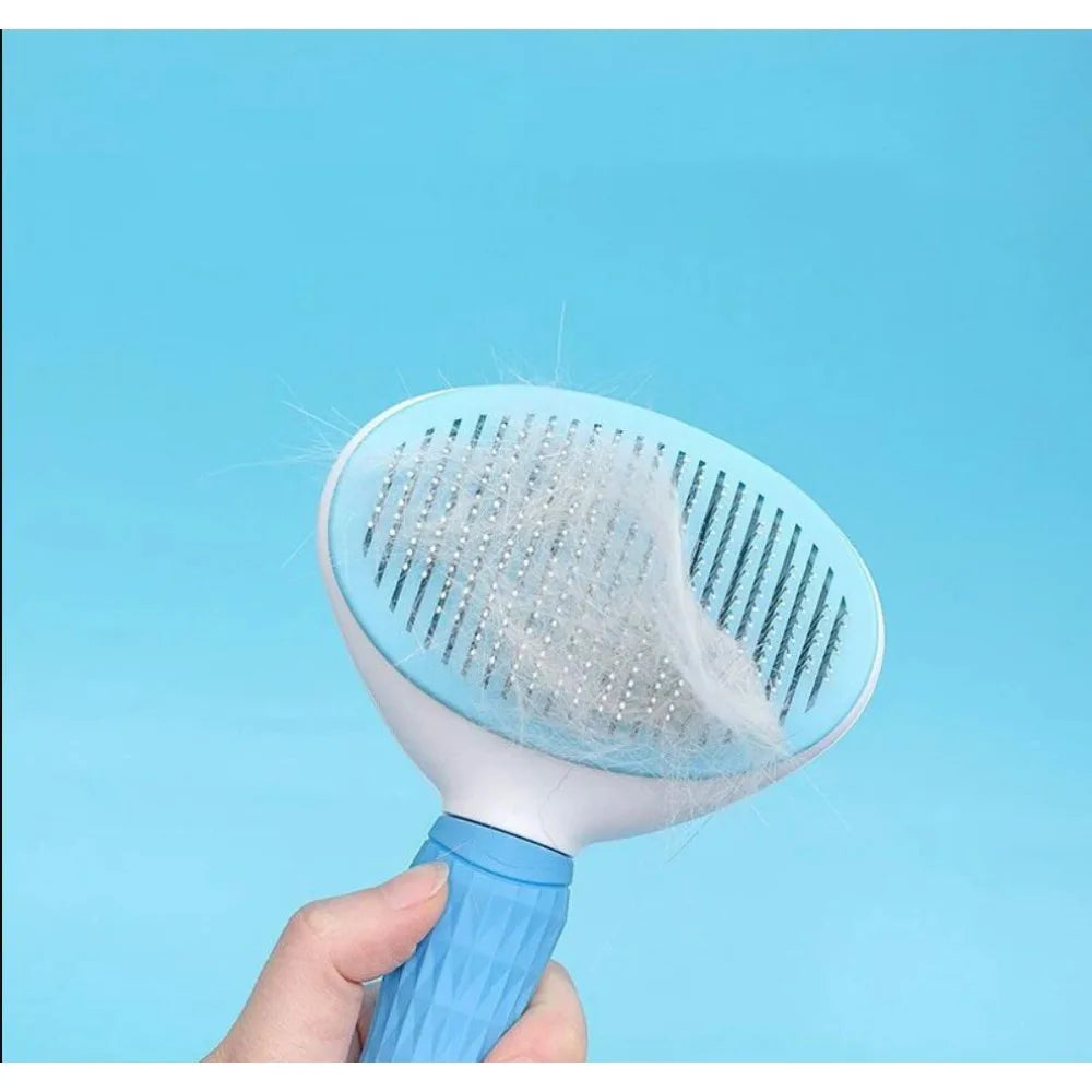 Self-Cleaning Slicker Brush