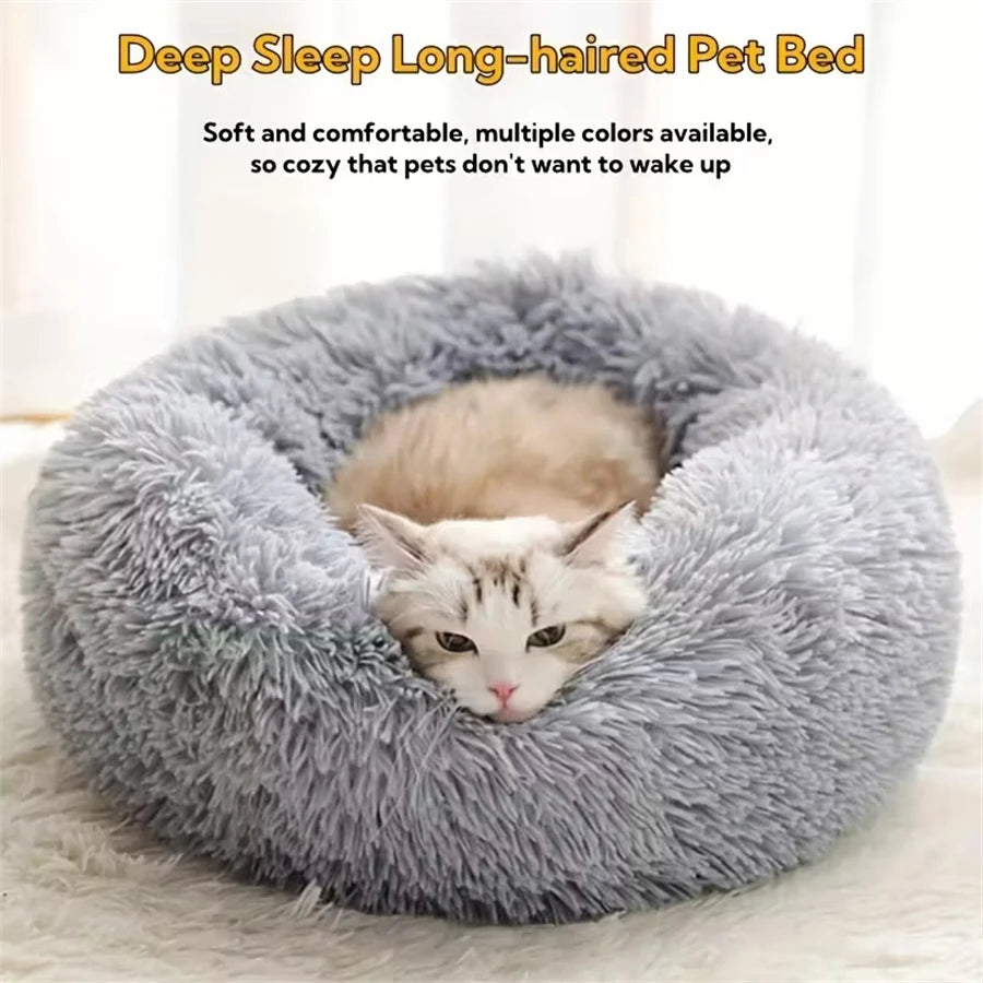Calming Donut Dog Cat Bed